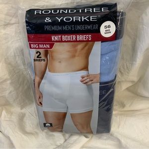 Roundtree & Yorke Knit Boxer Briefs Premium Underwear 
sizes:54 Blue New
